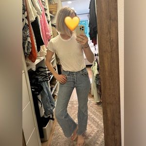 Reformation white tshirt bodysuit - size small